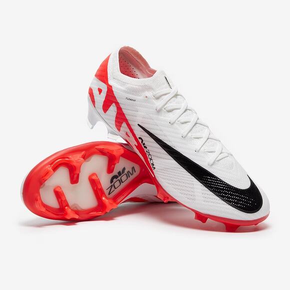 NWT Nike Zoom Mercurial Vapor 15 Elite FG Football Boots Crimson/White M8.5/W10 - Picture 2 of 7